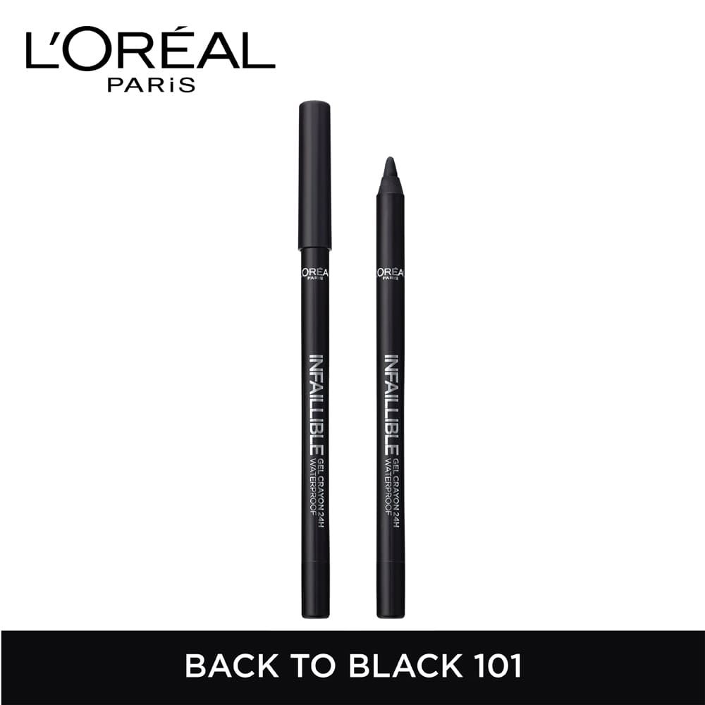 L’oréal paris – gel crayon infaillible eyeliner – black to black 01