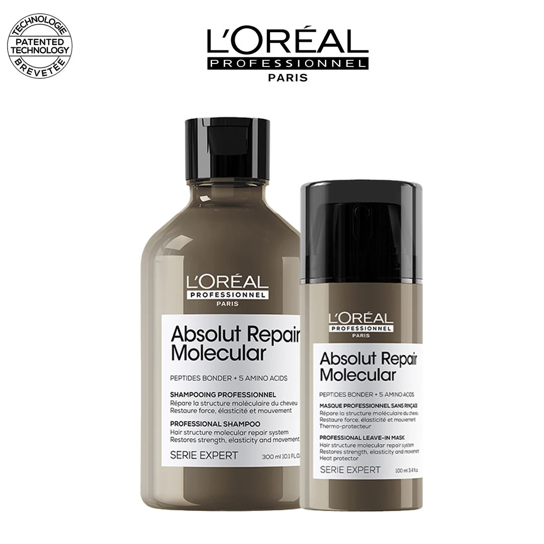 L'Oréal Professionnel absolut repair molecular shampoo 300 ml + absolut repair molecular mask 100ml